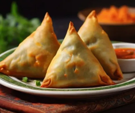 Vegetable samosas